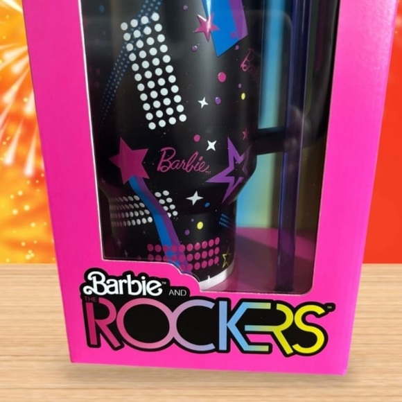STANLEY x BARBIE 65th Anniversary 80’ ROCKERS Quencher 40oz & Barbie Rocker doll - Picture 4 of 16